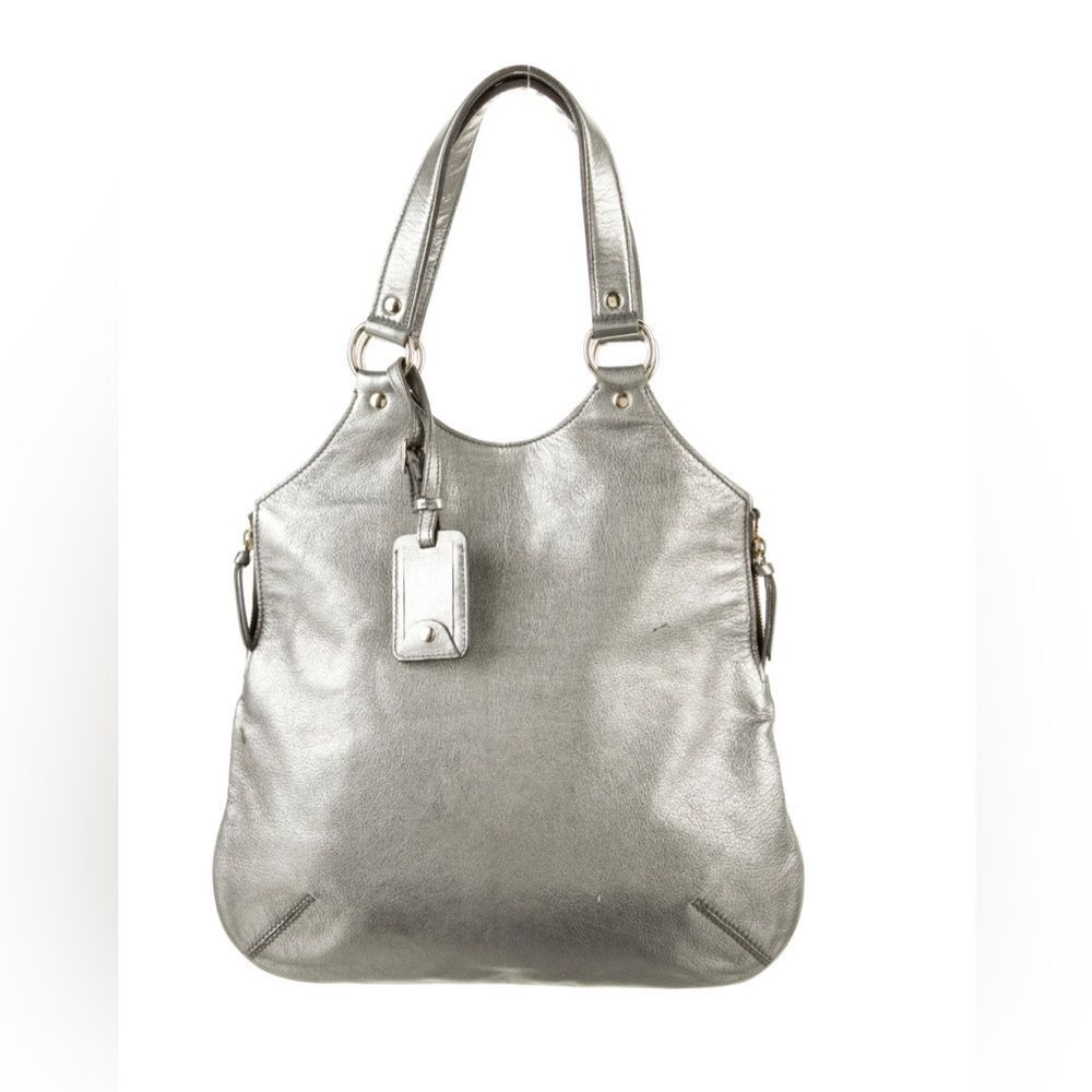 *Yves Saint Laurent* Metallic *Rive Gauche* Tote … - image 1